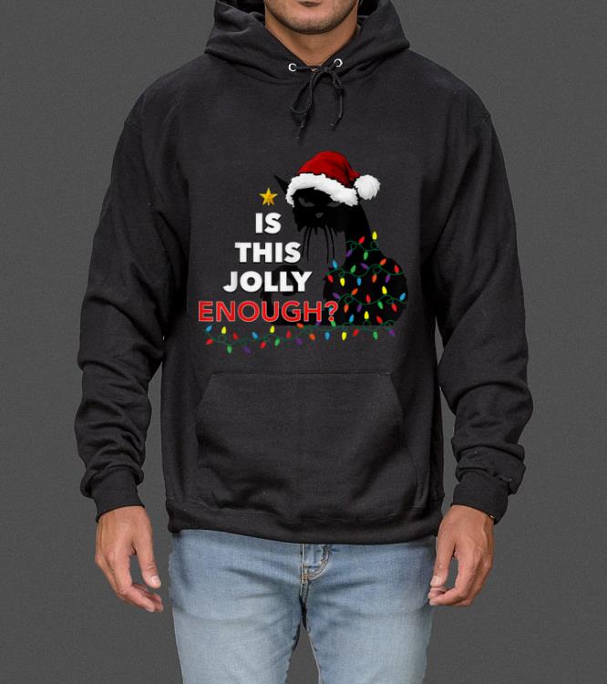 Black Cat Christmas Tree Is This Jolly Enough Funny Cat Gift sweater