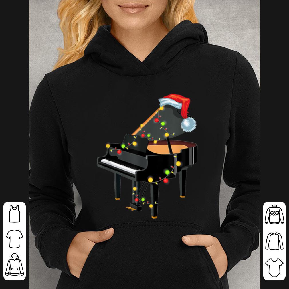 Great Piano Instrument Santa Hat Christmas Lights Xmas Gifts shirt