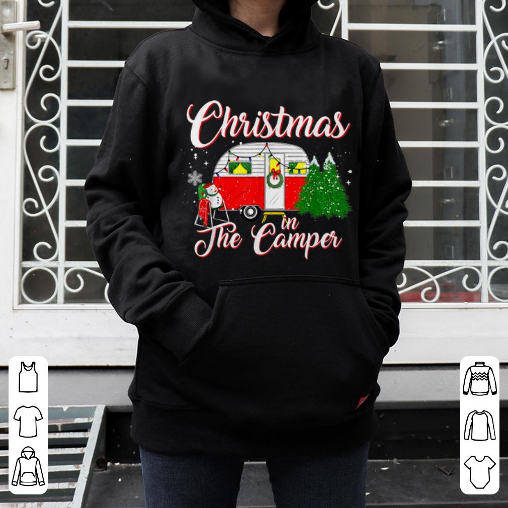 Hot Christmas In The Camper Family Funny Cute Camping Christmas shirt