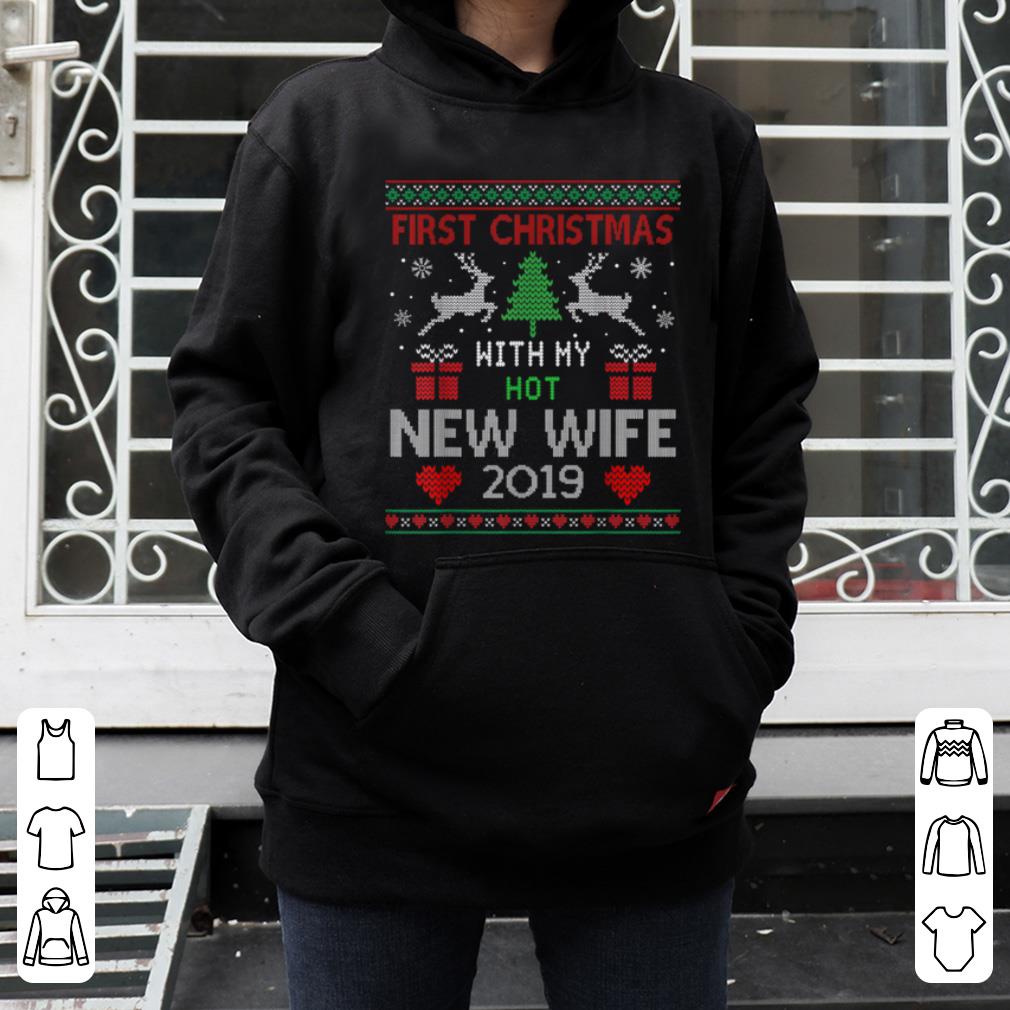 Hot First Christmas With My Hot New Wife Tee 2018 Gift shirt