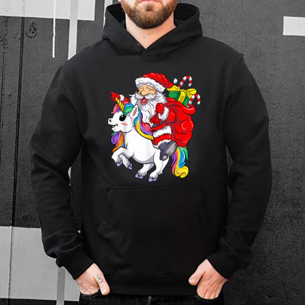Hot Santa Unicorn Christmas Kawaii Merry Xmas MagicalT-Shirt shirt