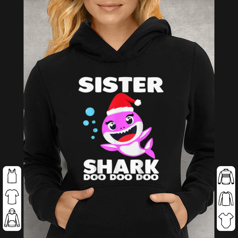 Hot Sister Shark Doo Doo Christmas for Family Pajamas shirt