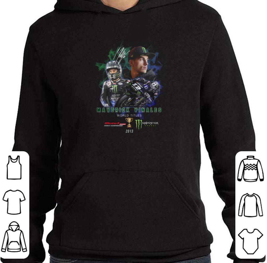 Maverick Vinales World Titles Monster Energy signature shirt