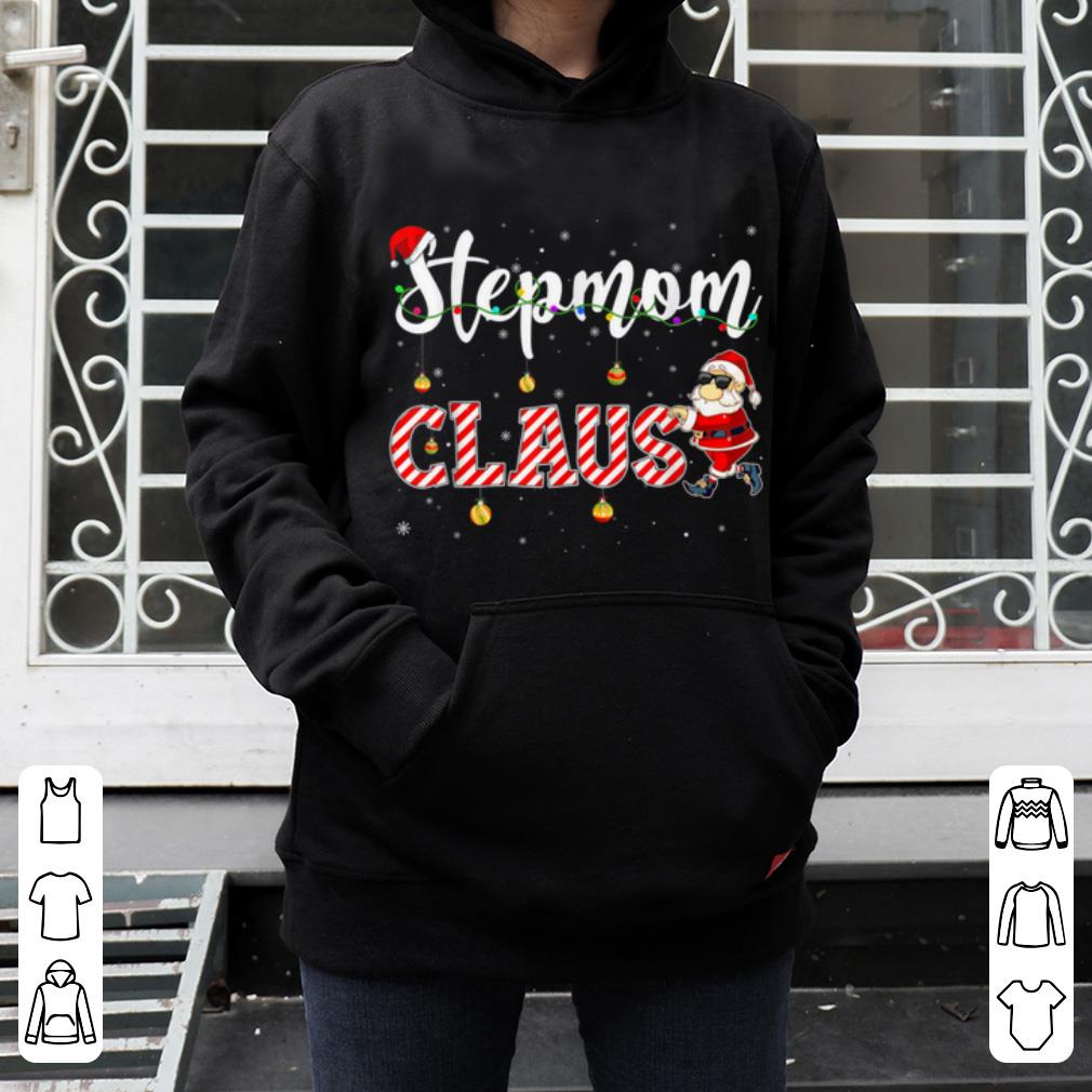 Nice Cute Christmas Stepmom Santa Hat Gift Matching Family Xmas shirt
