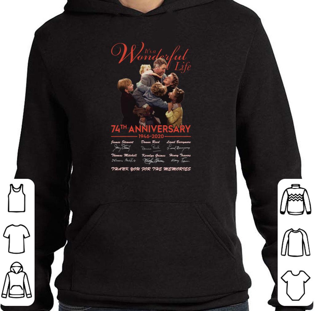 Nice It's a wonderful life 74th anniversary 1946 2020 signature thank shirt