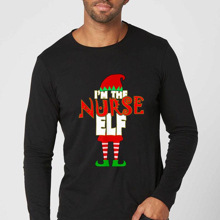 Official I'm The Nurse Elf RN Christmas Men Women Gift shirt