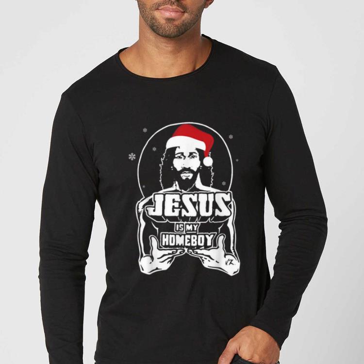 Official Original Official Christmas Jesus is my homeboy Santa shirt
