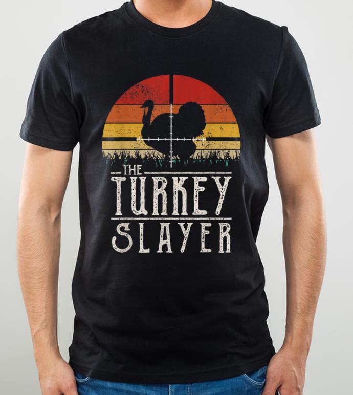 Official Vintage Sunset Retro Style Turkey Hunting Turkey Slayer shirt