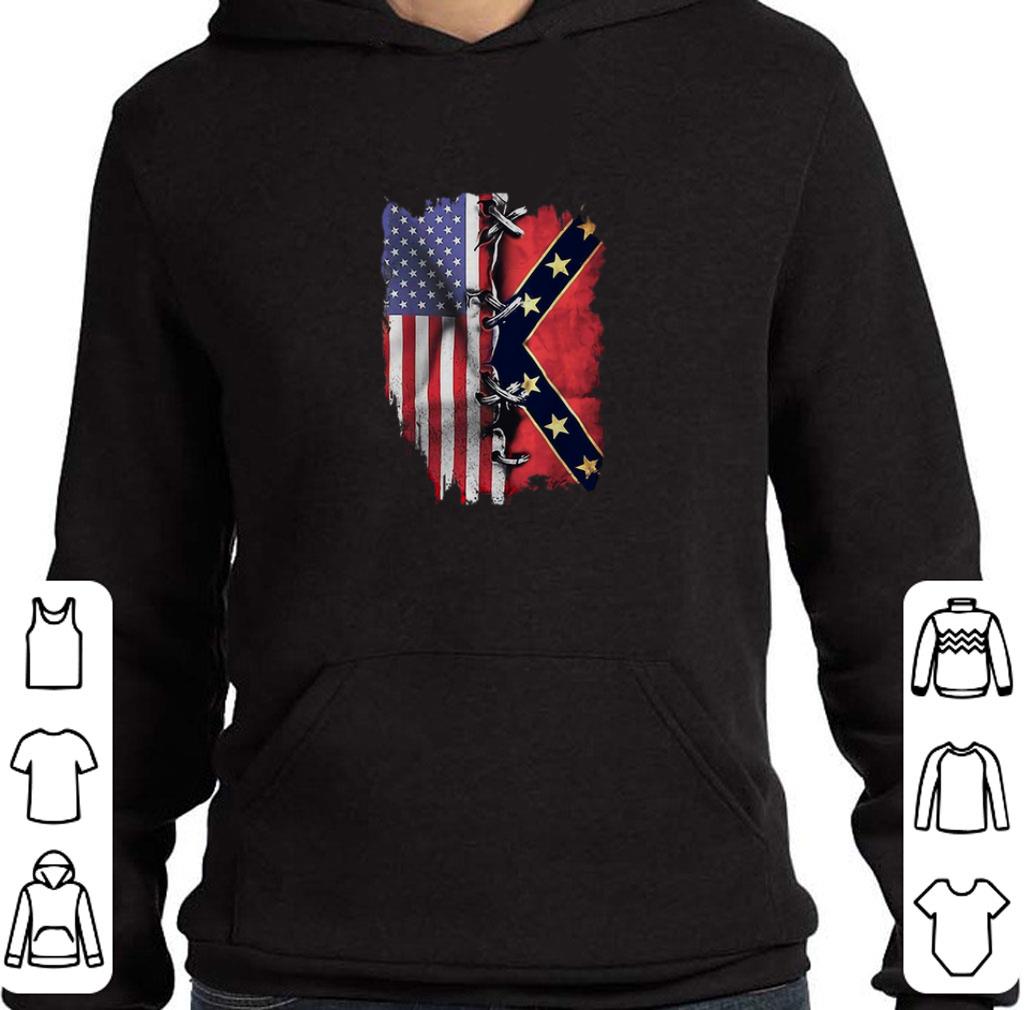 Original American flag and Mississippi flag shirt