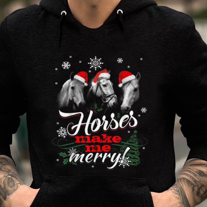 Original Funny Horses Make Me Marry Merry Christmas Great Xmas sweater