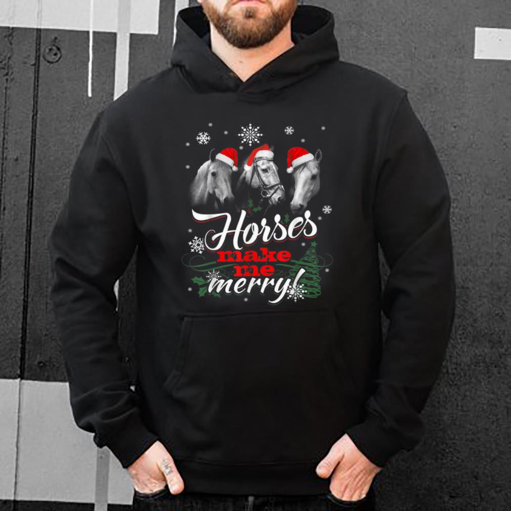 Original Funny Horses Make Me Marry Merry Christmas Great Xmas sweater