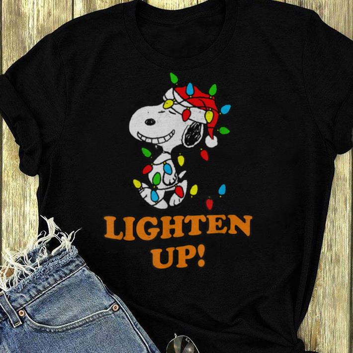 Original Peanuts Snoopy Christmas Lighten Up shirt