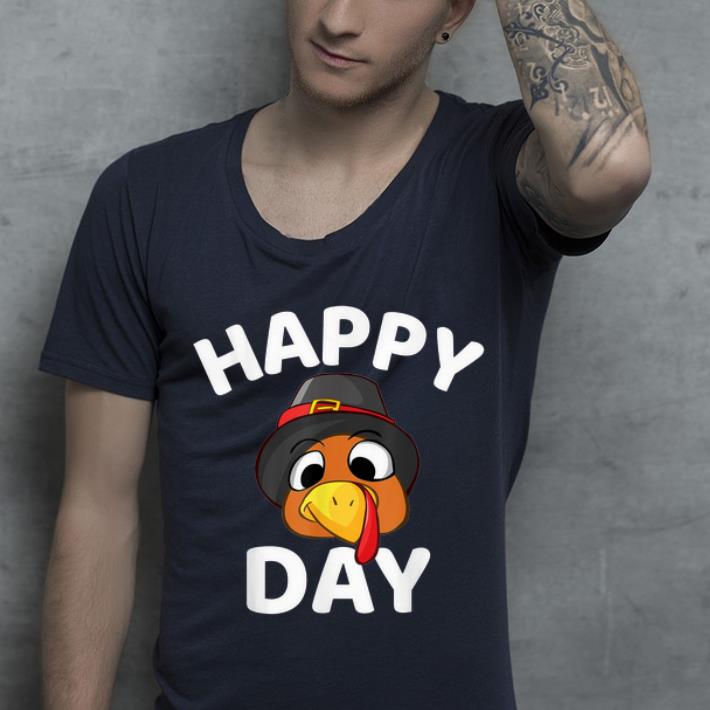 Premium Happy Thanksgiving Day Funny Turkey Face Holiday Print shirt