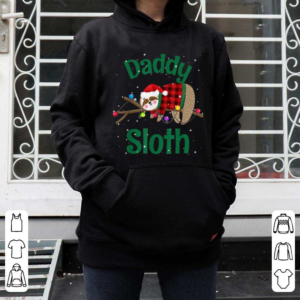 Premium Matching Sloth Family Christmas Pajamas Gift For Daddy shirt