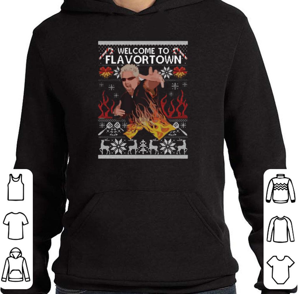 Pretty Guy Fieri Welcome to Flavortown Christmas shirt