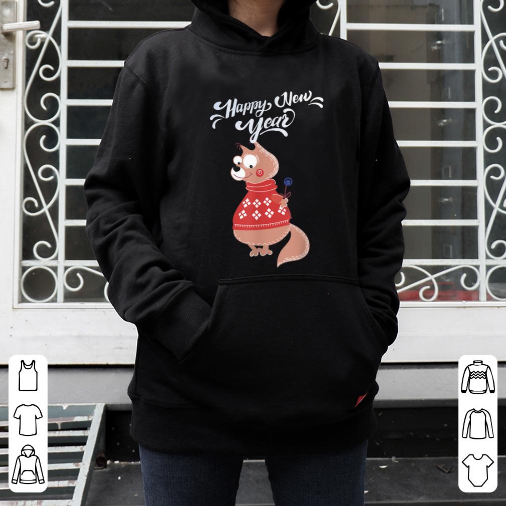 Pretty Happy New Year 2020 Squirrel Tee Christmas Squirrel Pajama sweater