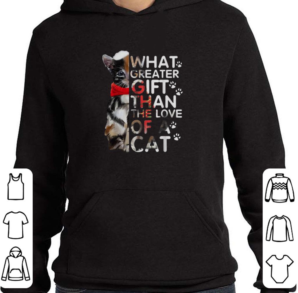Pretty What Greater Gift than the Love of a Cat paw shirt