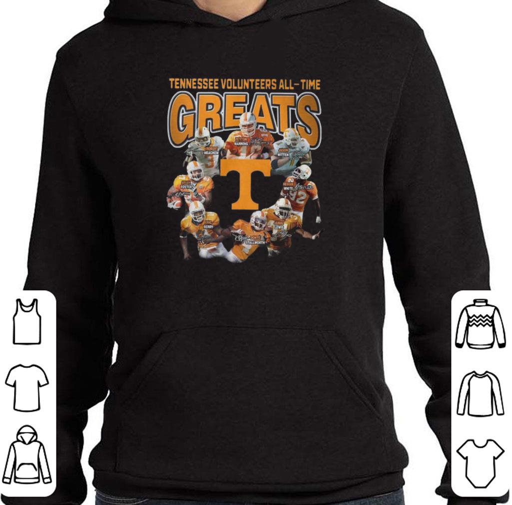 Tennessee Volunteers all-time greats signatures shirt