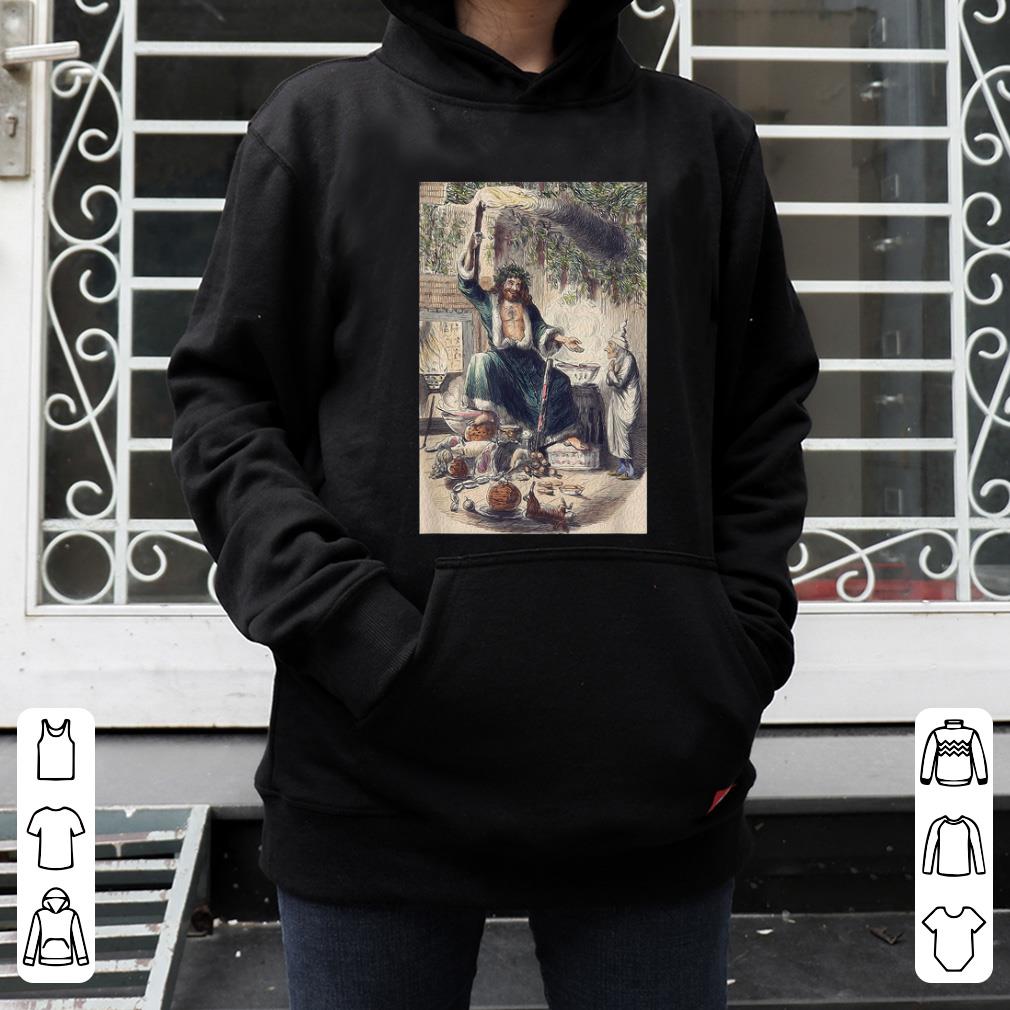 Top A Christmas Carol Scrooge- Christmas Present Ghost Tee shirt