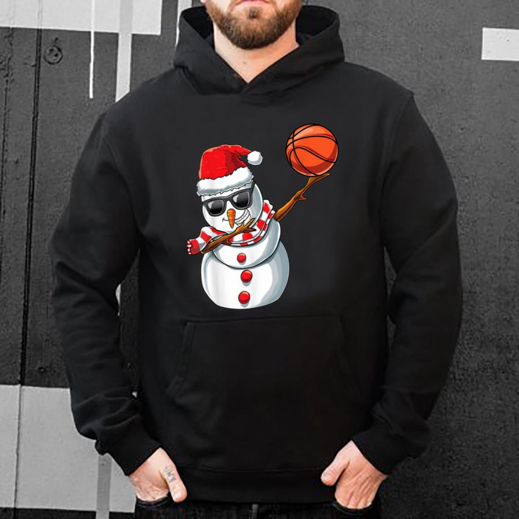 Top Christmas Dabbing Snowman Dab Cool Basketball Gift shirt