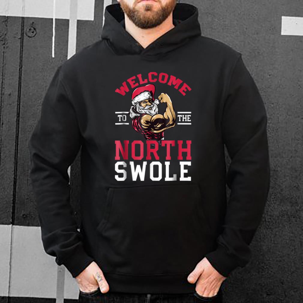 Top Funny Christmas Weightlifting Workout North Swole shirt