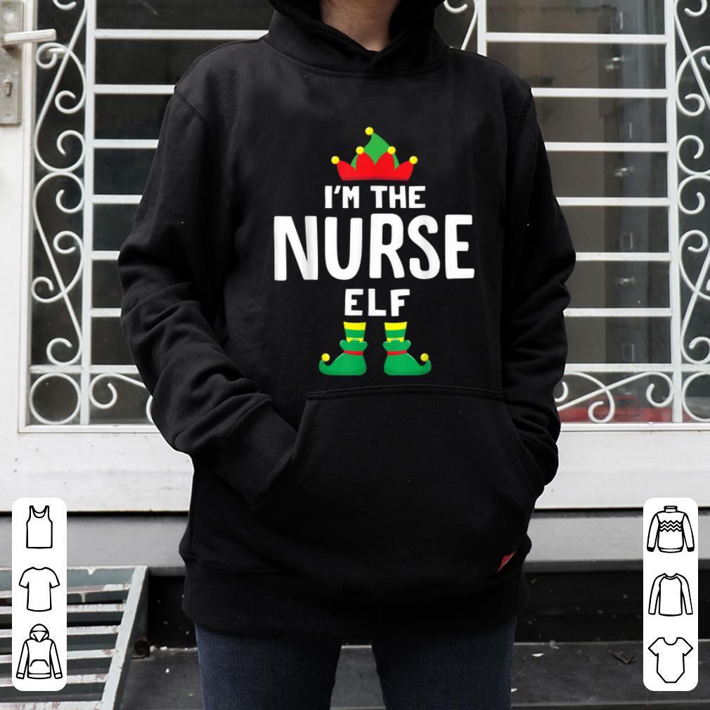 Top I'm The Nurse Elf Matching Christmas Family Group Gift shirt