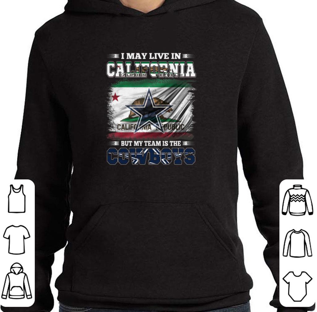 Top I may live in California Republic but my team is the Cowboys shirt