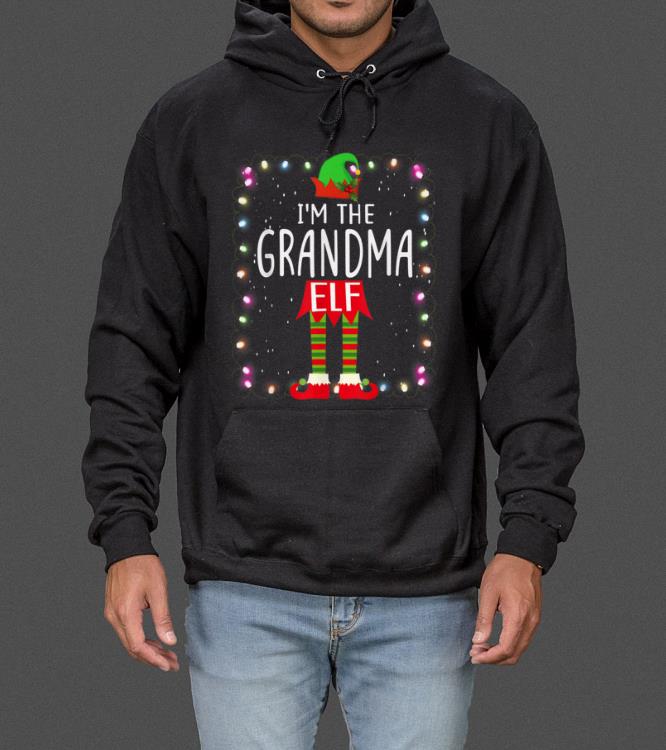 Womens I'm The Grandma Elf Matching Christmas Family sweater