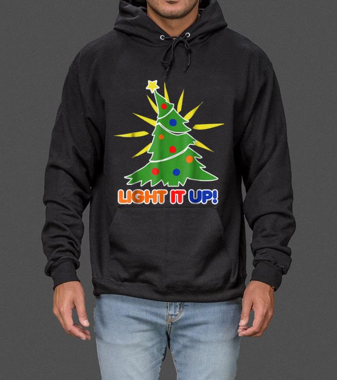 Awesome Light it up Christmas Tree funny xmas trees sweater