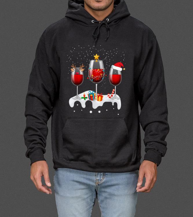 Great Three Glass Of Red Wine Funny Drinker Christmas Gifts sweater