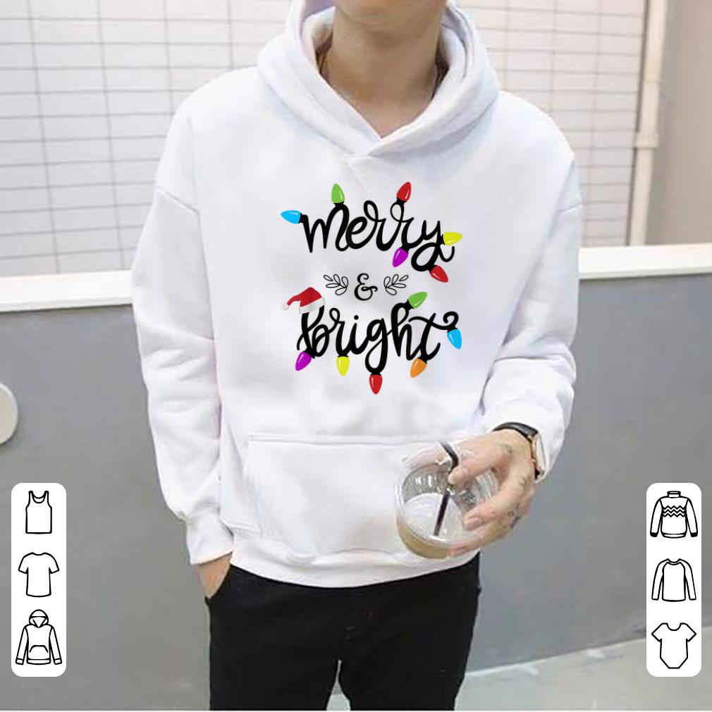 Hot Funny Merry and Bright Christmas Lights Gift sweater