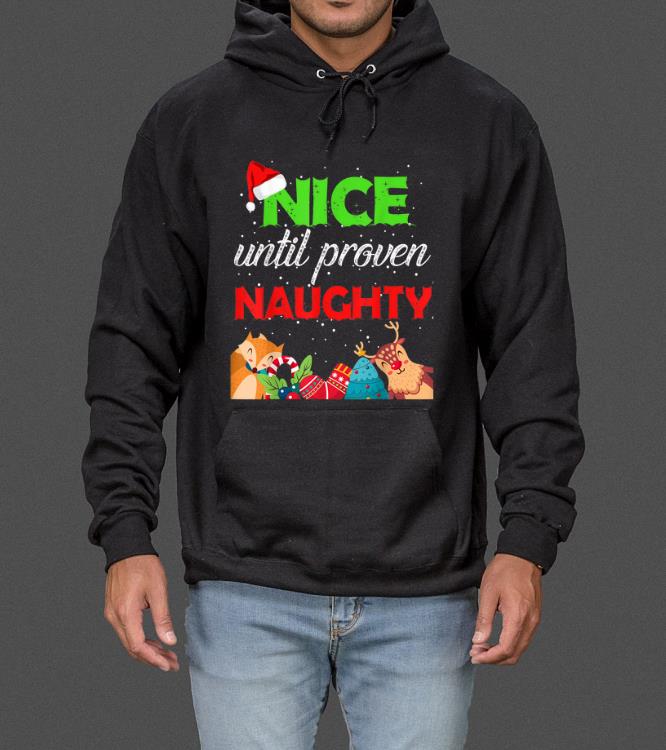 Hot Nice Until Proven Naughty List Christmas Gift sweater