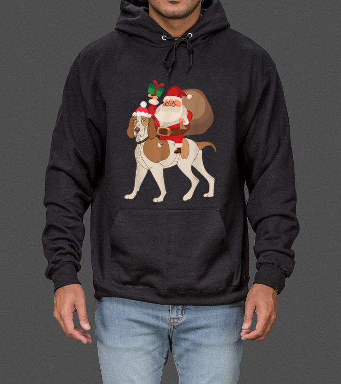 Premium Santa Riding Bracco Italiano Christmas Pajama Gift sweater