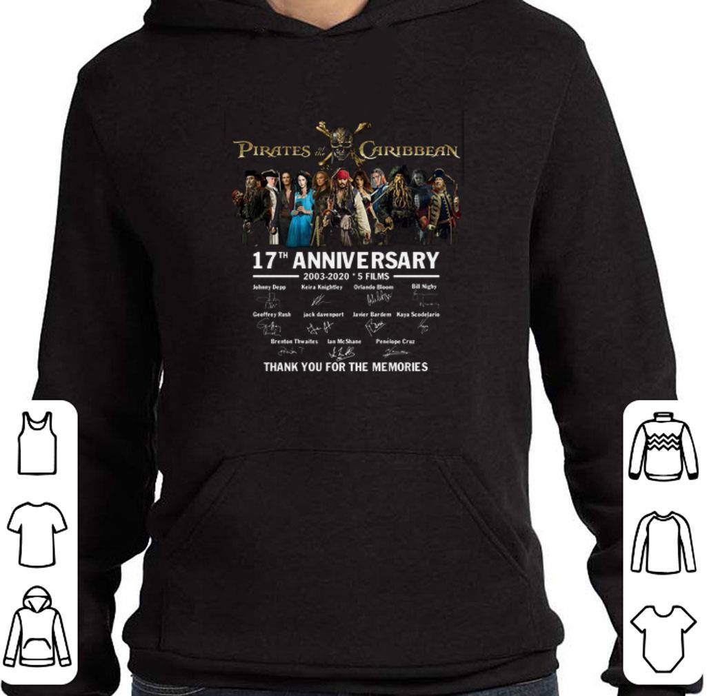 Pretty Pirates of the Caribbean 17th anniversary 2003 2020 signatures shirt