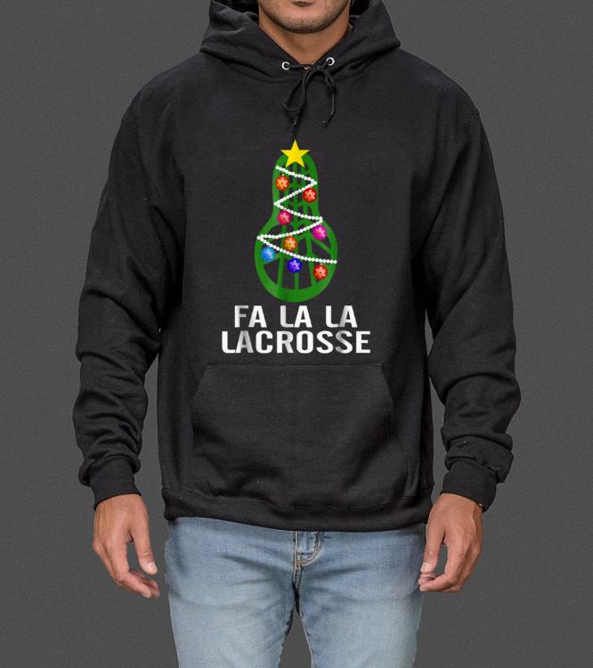 Top Falala Lacrosse Christmas Tree Short Sleeve Dark 201 sweater
