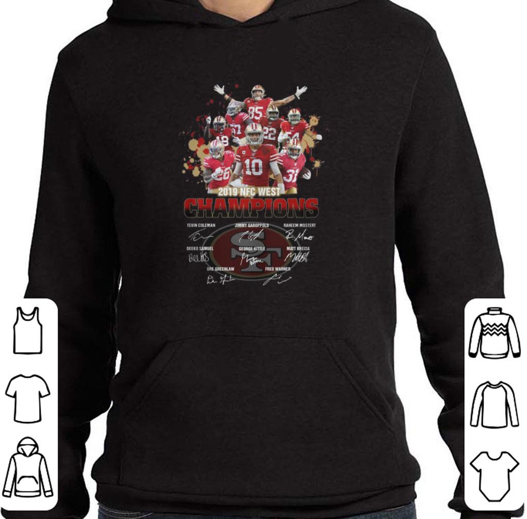 Premium 2019 NFC West Champions San Francisco 49ers signatures shirt