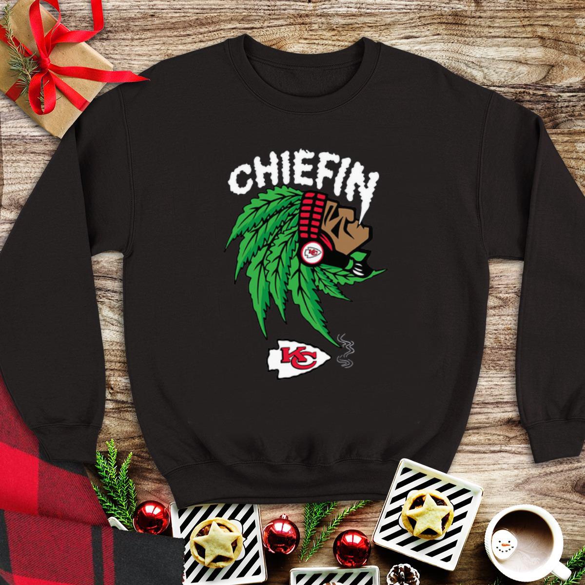 Awesome Kansas City Chiefs Super Bowl Champions Chiefin weed smoking Indian shirt