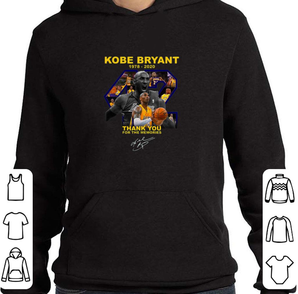 Hot Rip Kobe Bryant Thank You For The Memories Signature shirt