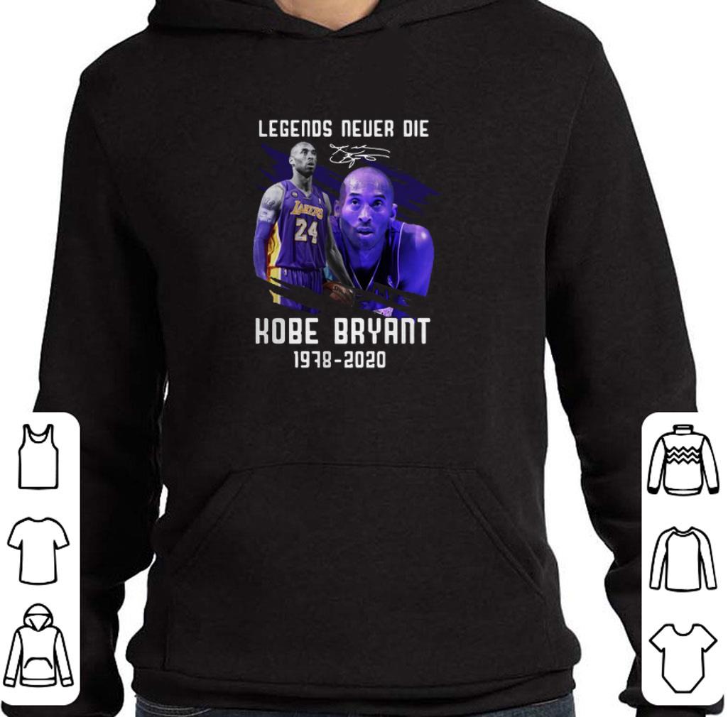 Nice Legends Never Die Signature Lakers 24 Kobe Bryant 1978 2020 shirt
