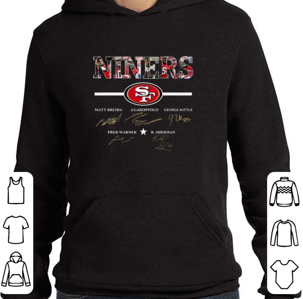 Official Niners San Francisco 49ers Logo signatures shirt