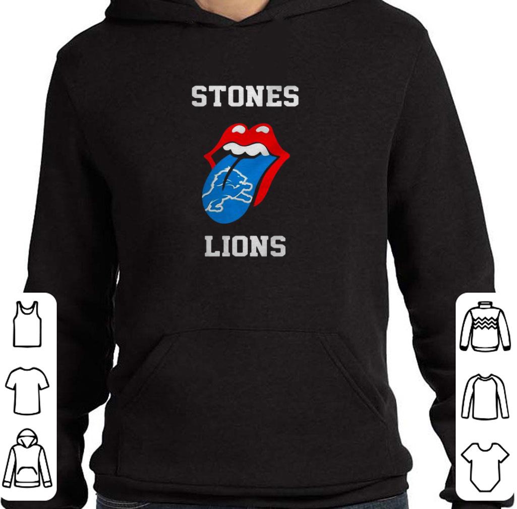 Rolling Stones Logo Detroit Lions shirt