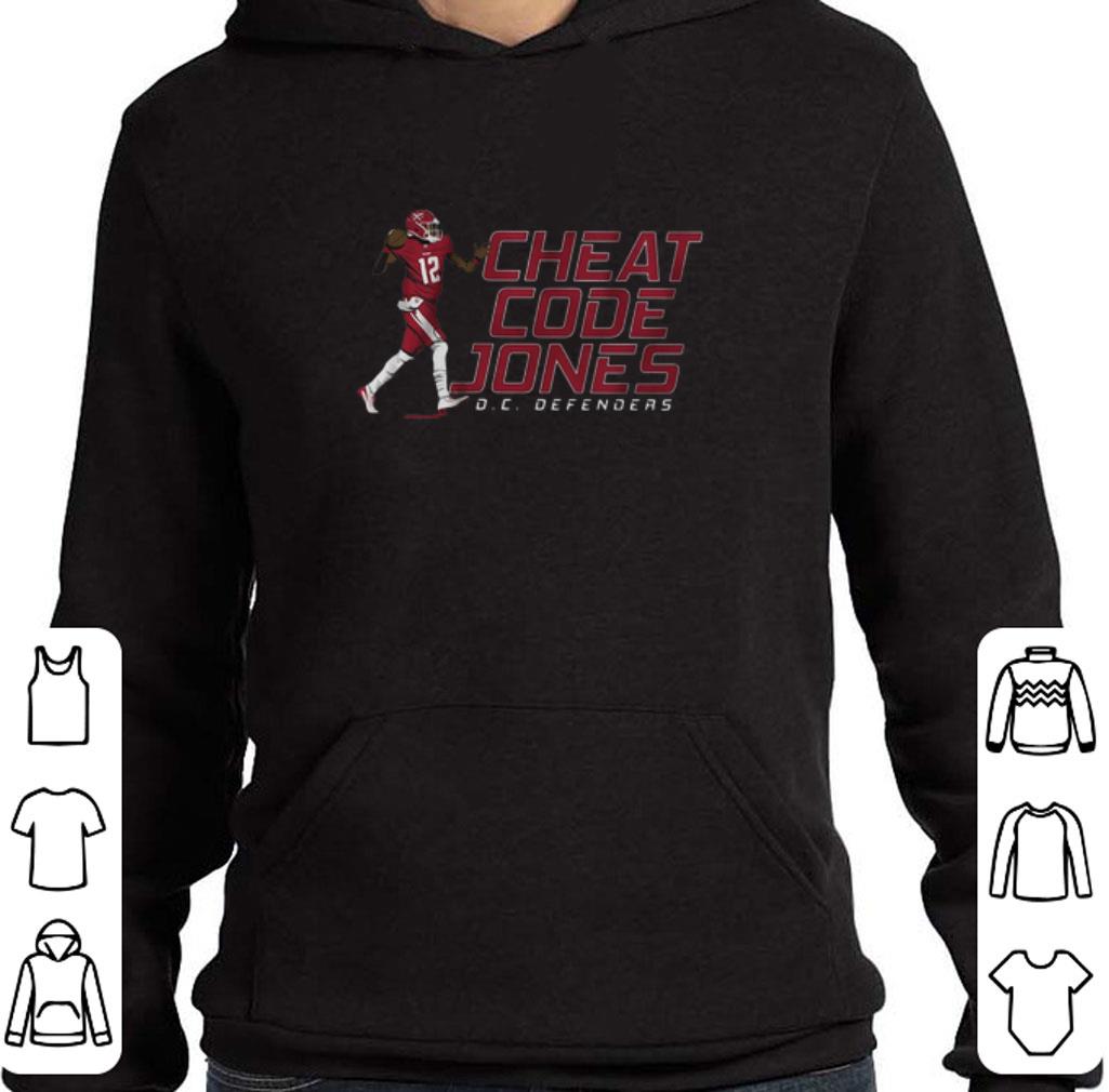 12 Cheat Code Jones DC Defenders shirt
