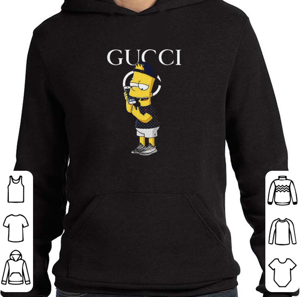 Nice Bart Simpson mashup Gucci logo shirt