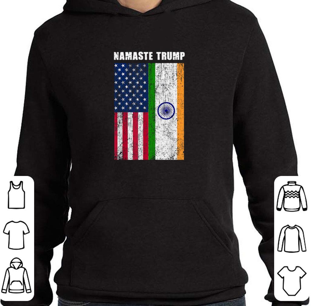 Nice Flag American India Namaste Trump Visits India 2020 shirt