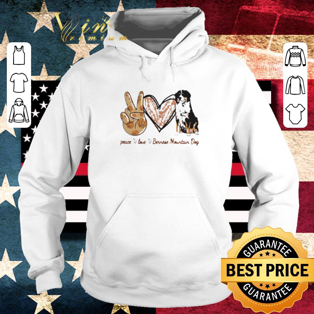 Original Peace Love Bernese Mountain Dog shirt