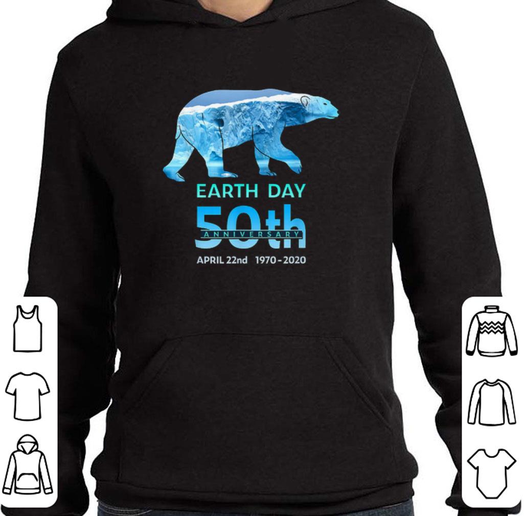 Original Polar Bear earth day 50th anniversary april 22nd 1970-2020 shirt