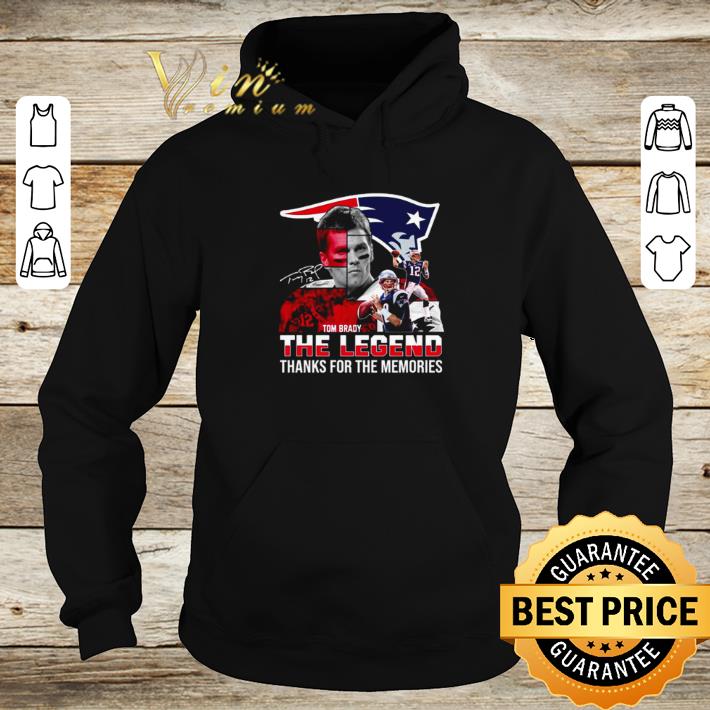 Premium New England Patriots Tom Brady the legend thank you for the memories shirt