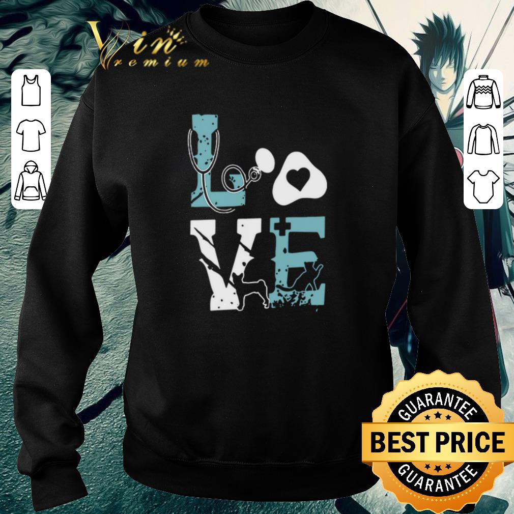 Pretty Love cat nurse pet paw shirt