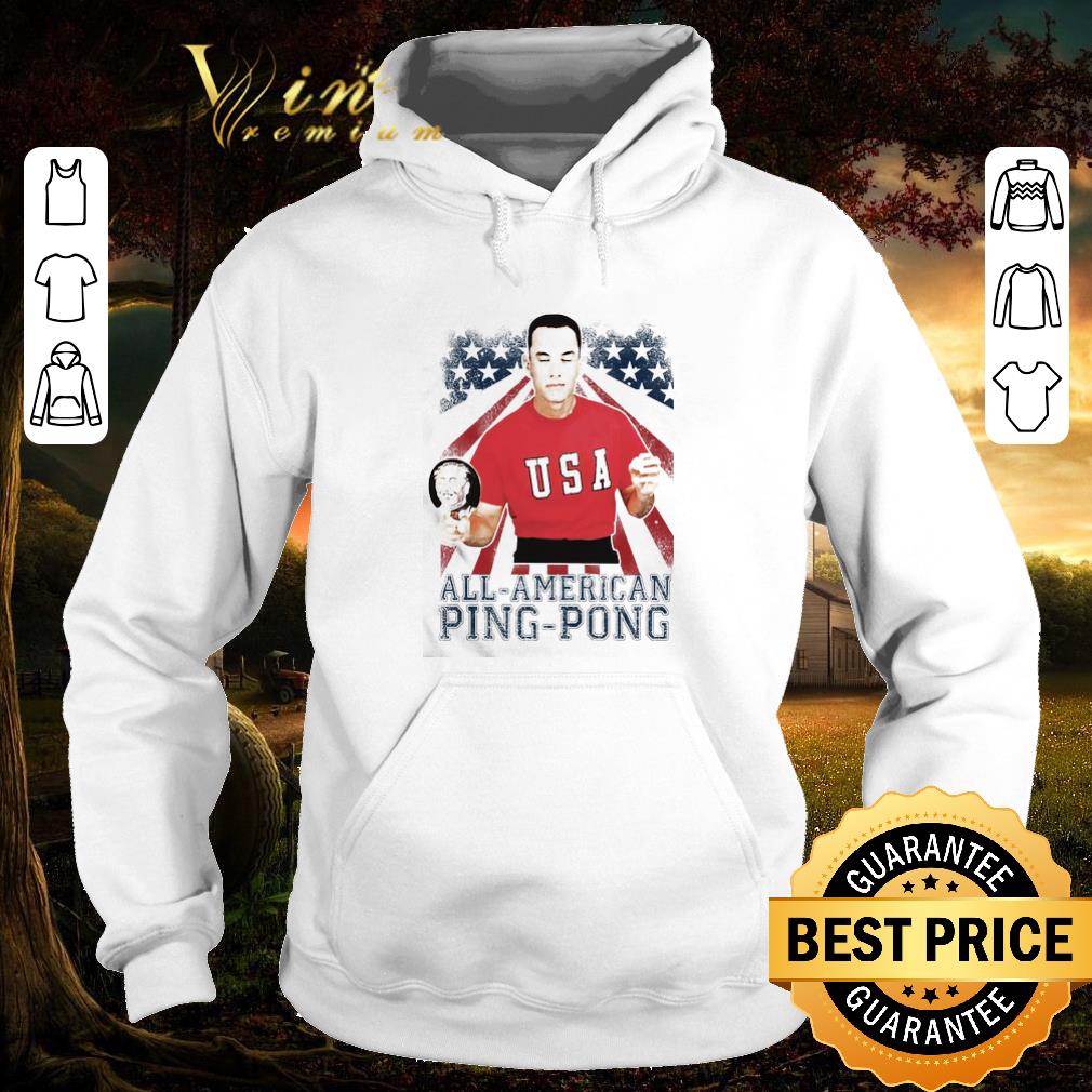 Funny Forrest Gump All American ping pong American flag Independence Day shirt