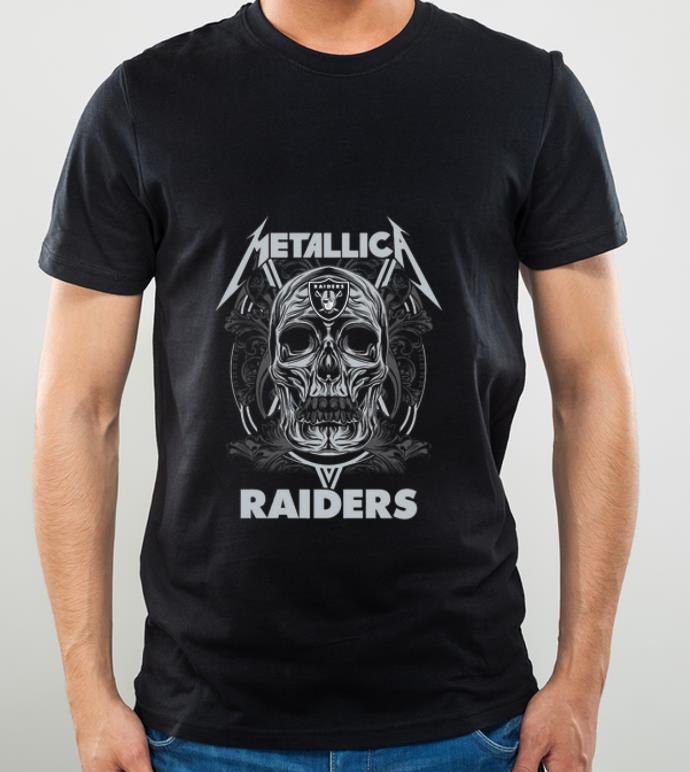 Premium Skull Metallic Oakland Raiders shirt